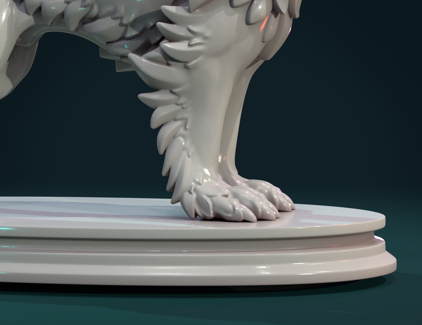 Wolf Sculpture 3D Print 306439