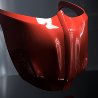 Small Modern Style Face Mask 4 3D Printing 306648