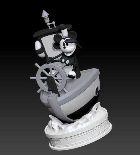 Steamboat willie mickey mouse 3D Print 306699