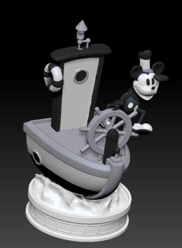 Steamboat willie mickey mouse 3D Print 306701