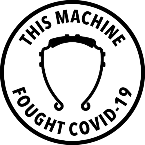 "This Machine Fought COVID-19" Medallion 3D Print 306711