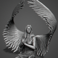 Small Prayer Angel 3D Printing 306742