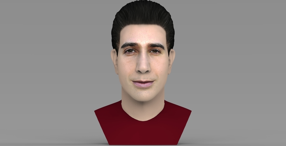 Ross Geller from Friends bust ready for full color 3D printing