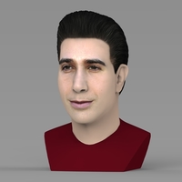 Ross Geller from Friends bust ready for full color 3D printing - Thumbnail 2