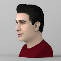 Ross Geller from Friends bust ready for full color 3D printing - Thumbnail 3