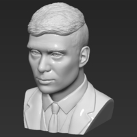 Tommy Shelby from Peaky Blinders bust 3D printing ready stl obj - Thumbnail 13