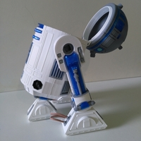 STAR WARS R2D2 detailed printable rotating openable head - Thumbnail 10