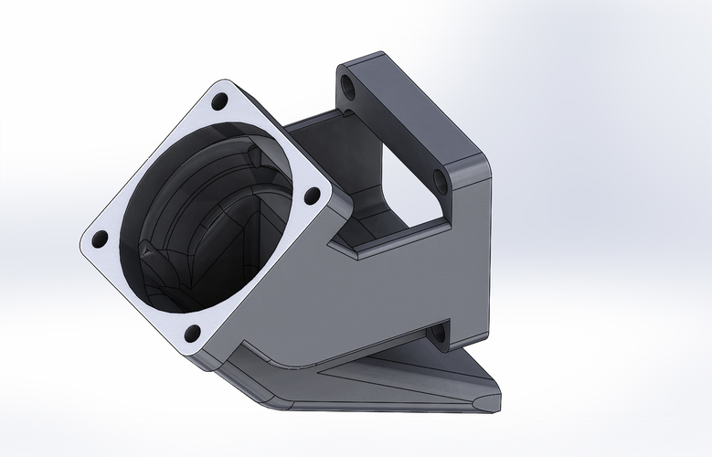 E3D V6  Fan duct and Cooling  nozzle, two separate fan. 3D Print 306901