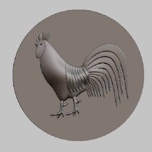 rooster STL FILE 3D Print 306921