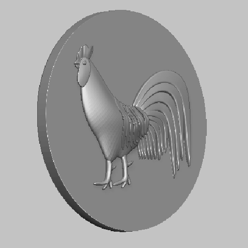 rooster STL FILE 3D Print 306922