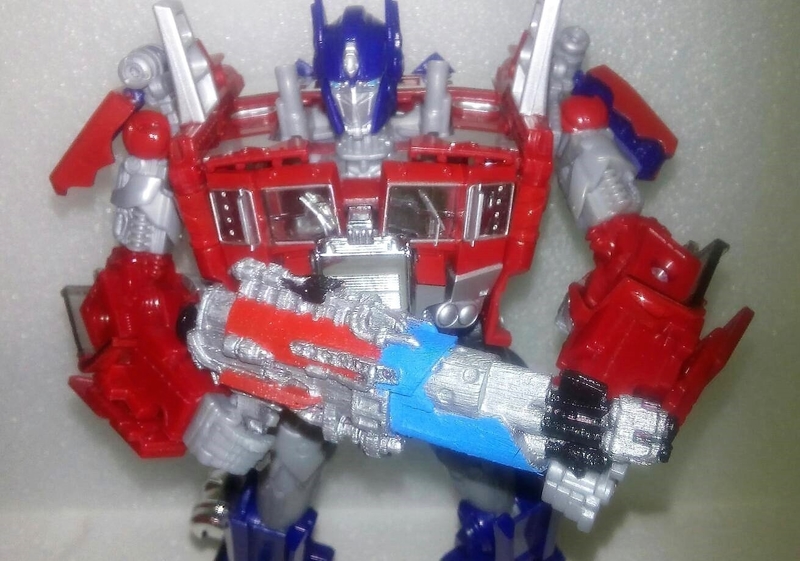 Transformers DOTM AOE Optimus Prime Tri-Barrel Blaster