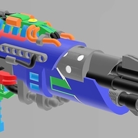 Transformers DOTM AOE Optimus Prime Tri-Barrel Blaster - Thumbnail 5
