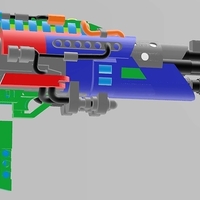 Transformers DOTM AOE Optimus Prime Tri-Barrel Blaster - Thumbnail 6