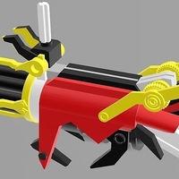 Transformers Prime Beast Hunters Optimus Prime Gatling Gun - Thumbnail 5