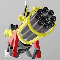 Transformers Prime Beast Hunters Optimus Prime Gatling Gun - Thumbnail 7