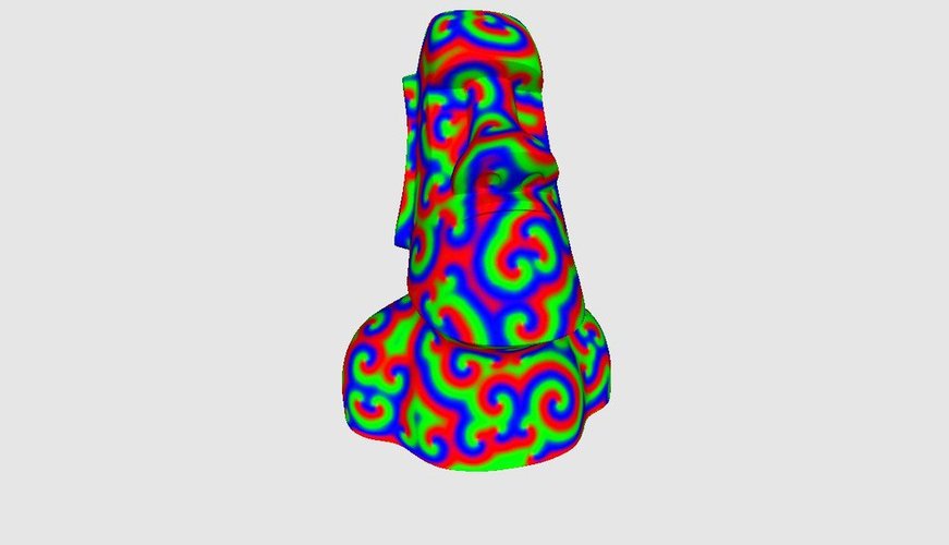 Triple Trippy Moai 3D Print 30698