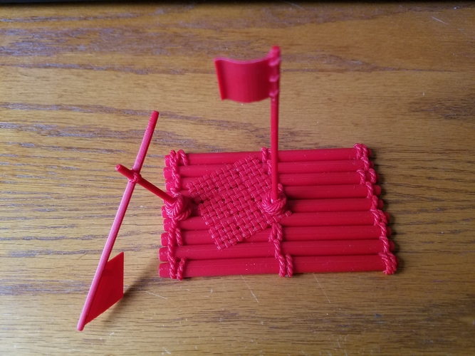 Old Twayne River Raft  3D Print 307010