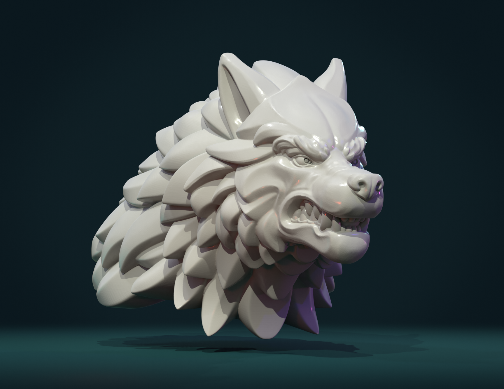 Wolf Head V 3D Print 307025