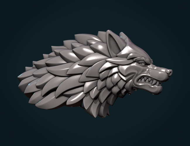 Wolf Head V 3D Print 307030