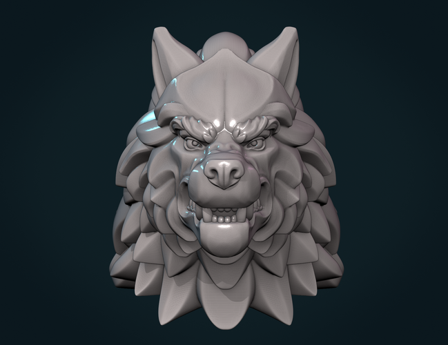 Wolf Head V 3D Print 307031