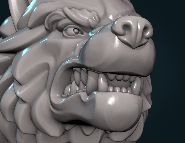 Wolf Head V 3D Print 307032