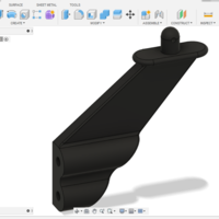 Small Kyosho DBX 1:8 left spoiler holder  3D Printing 307042