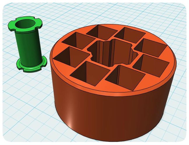 Halbach array holder for NMR spectrometer. 3D Print 30715