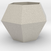Small Modern geometric planter 3D Printing 307370