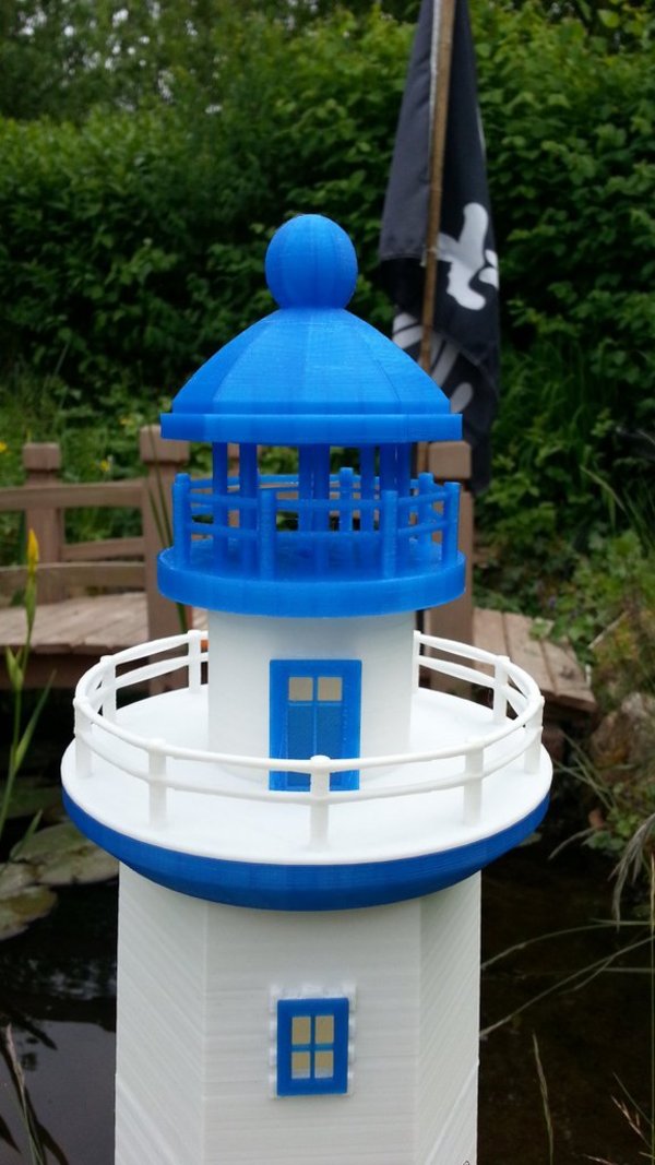 Hexagonal Base Lighthouse Model Remix