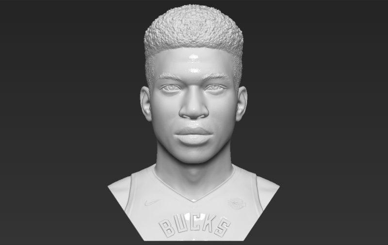 Giannis Antetokounmpo bust 3D printing ready stl obj formats