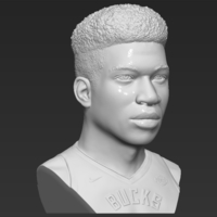 Giannis Antetokounmpo bust 3D printing ready stl obj formats - Thumbnail 9