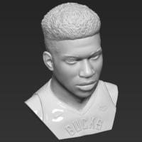Giannis Antetokounmpo bust 3D printing ready stl obj formats - Thumbnail 12