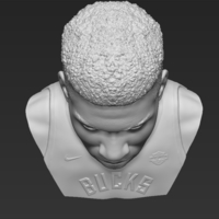Giannis Antetokounmpo bust 3D printing ready stl obj formats - Thumbnail 13