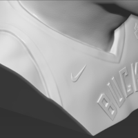 Giannis Antetokounmpo bust 3D printing ready stl obj formats - Thumbnail 20