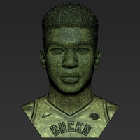 Giannis Antetokounmpo bust 3D printing ready stl obj formats - Thumbnail 22
