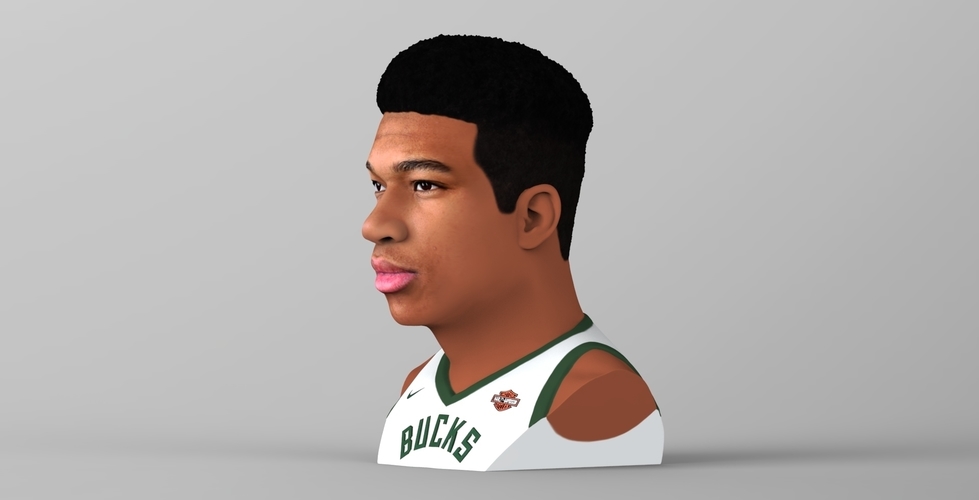 Giannis Antetokounmpo bust ready for full color 3D printing 3D Print 308806