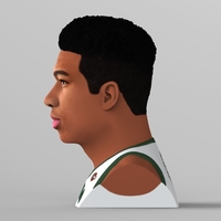 Giannis Antetokounmpo bust ready for full color 3D printing - Thumbnail 4