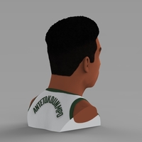 Giannis Antetokounmpo bust ready for full color 3D printing - Thumbnail 6