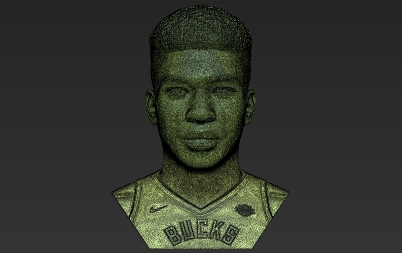 Giannis Antetokounmpo bust ready for full color 3D printing 3D Print 308830