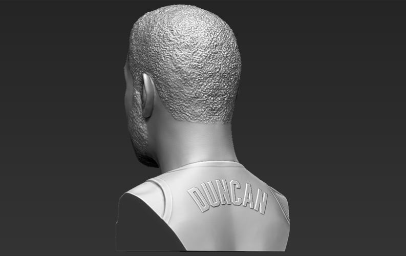 Tim Duncan bust 3D printing ready stl obj formats 3D Print 308891