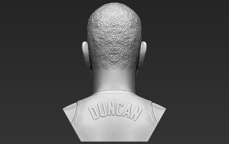 Tim Duncan bust 3D printing ready stl obj formats 3D Print 308892