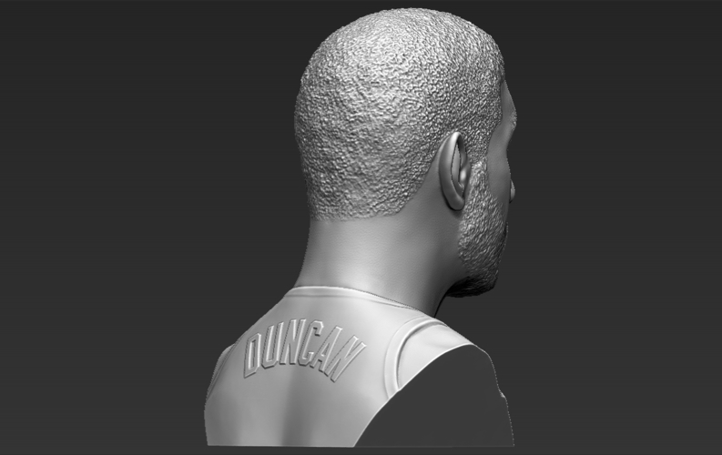 Tim Duncan bust 3D printing ready stl obj formats 3D Print 308893