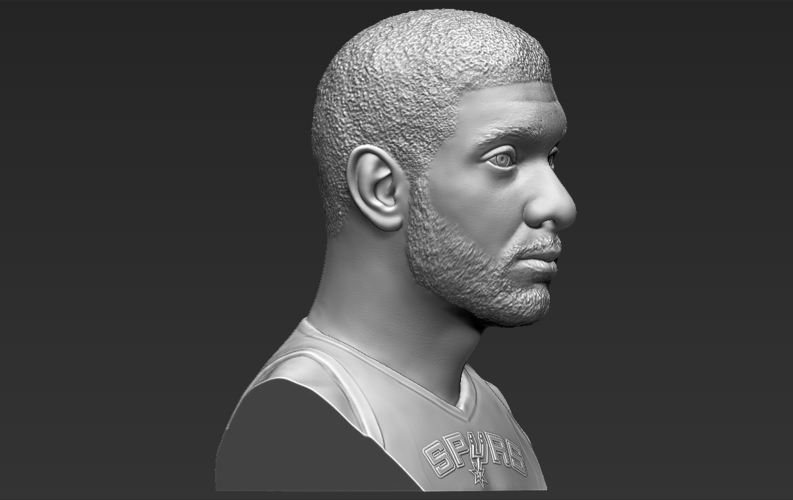 Tim Duncan bust 3D printing ready stl obj formats 3D Print 308895