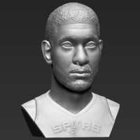 Tim Duncan bust 3D printing ready stl obj formats - Thumbnail 11