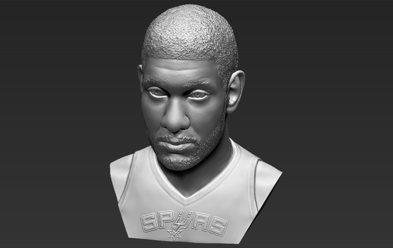 Tim Duncan bust 3D printing ready stl obj formats 3D Print 308899