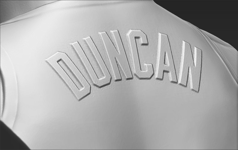 Tim Duncan bust 3D printing ready stl obj formats 3D Print 308906