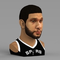 Tim Duncan bust ready for full color 3D printing - Thumbnail 8