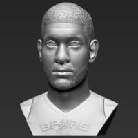 Tim Duncan bust ready for full color 3D printing - Thumbnail 12