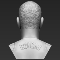 Tim Duncan bust ready for full color 3D printing - Thumbnail 16
