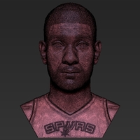 Tim Duncan bust ready for full color 3D printing - Thumbnail 23
